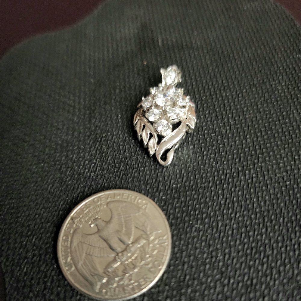 CZ Diamond Grape Cluster Pendant